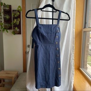 Lulu’s Navy Faux Button Up Dress